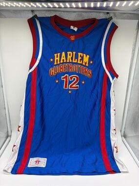 Harlem Globetrotters #12 Blue & Red Jersey Small